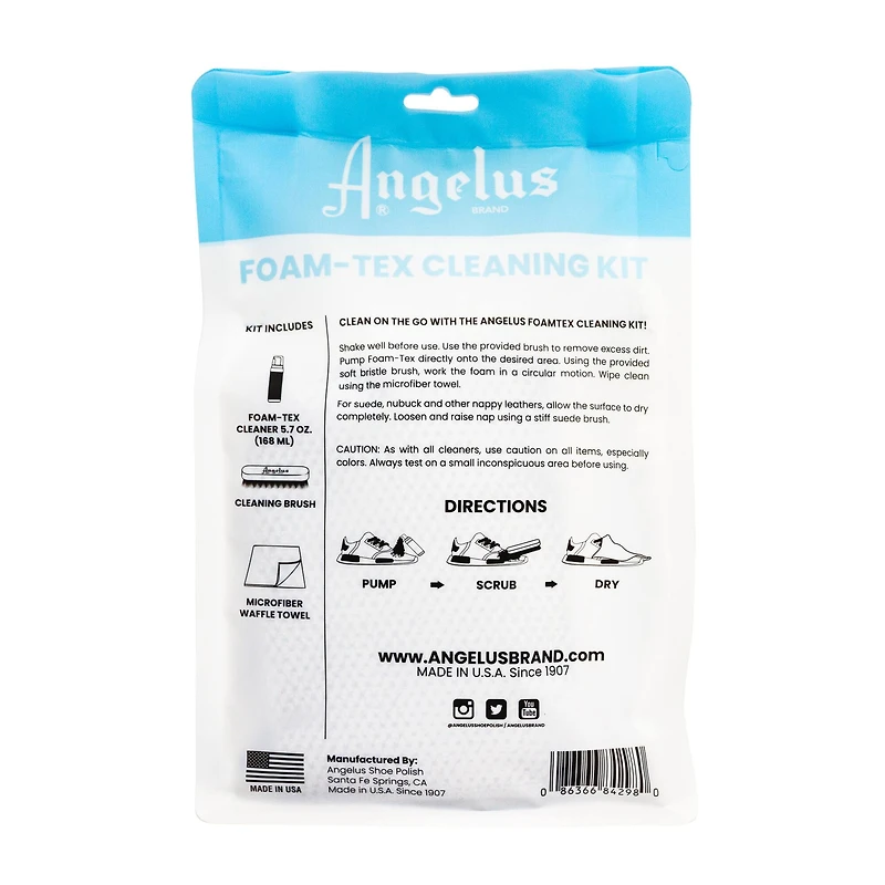 Angelus® Foam Tex Sneaker Cleaning Kit