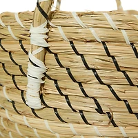 Beige Seagrass Modern Storage Basket Set
