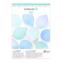 12" Blue & Teal Balloons by Celebrate It™, 30ct.