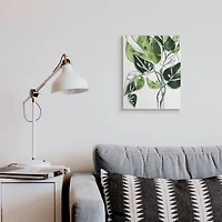 Stupell Industries Intricate Palm Vines Unique Green Leaves Canvas Wall Art