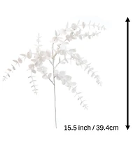 15.5" White Glitter Eucalyptus Pick by Ashland®