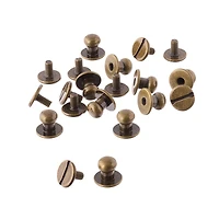 12 Packs: 10 ct. (120 total) Antique Brass Button Studs by ArtMinds™
