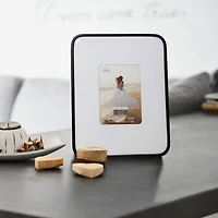 Expressions™ 5" x 7" Black Rounded Frame with Mat by Studio Décor®