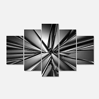 Designart - Futuristic Crystal Background - Contemporary Canvas Art Print