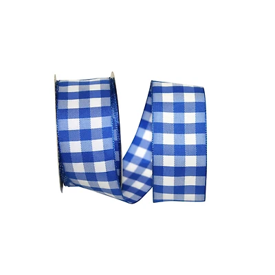 JAM Paper 1.5" x 10yd. Wired Gingham Checks Ribbon