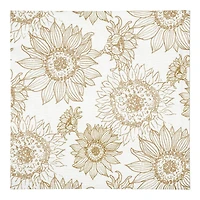 Large Sunflower Head Cotton Twill Napkin