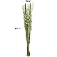 40" Green Floral Bouquet Branch Natural Foliage with Grass Stems