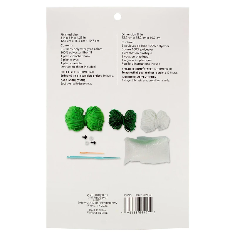 Intermediate Frog Amigurumi Crochet Kit by Loops & Threads®