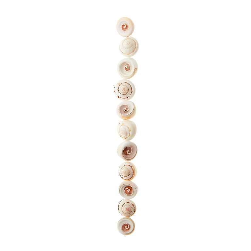12 Packs: 13 ct. (156 total) White Swirl Shell Beads, 16mm by Bead Landing™