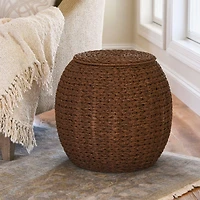 Household Essentials 19" Woven Storage End Table