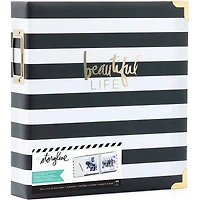 Heidi Swapp™ Storyline 2 Black Stripe D-Ring Album