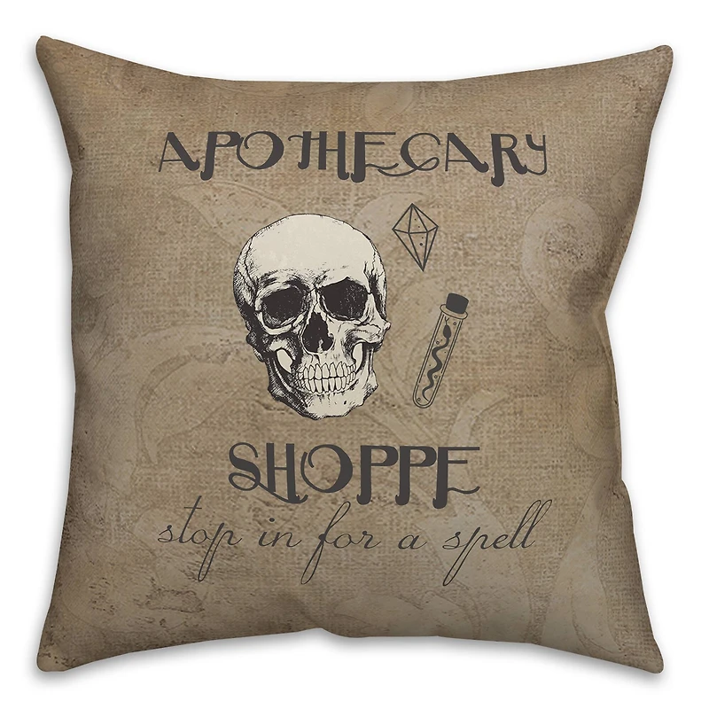 Apothecary Shoppe 3 18" x 18" Throw Pillow
