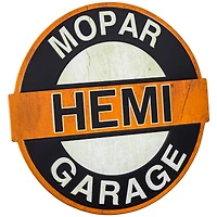 American Art Décor™ 16.25" Mopar HEMI® Garage Embossed Metal Wall Sign