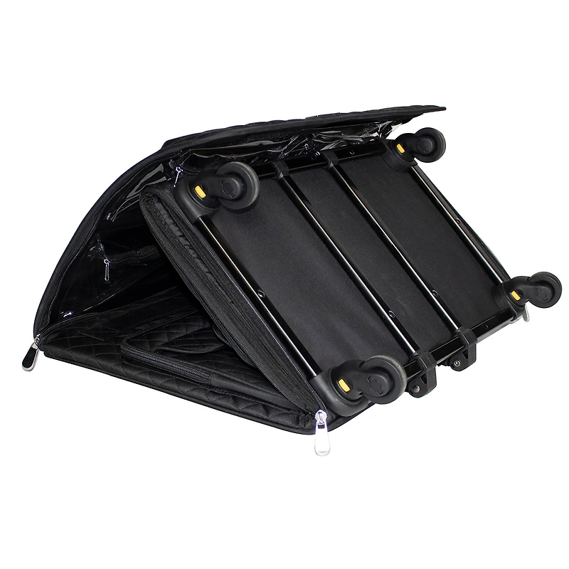 Everything Mary XL Black Quilted Deluxe Rolling Sewing Machine Case