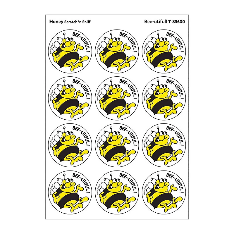 TREND Enterprises® Bee-utiful! Honey Scented Stickers, 6 Packs of 24