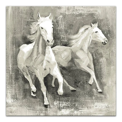Running Horses 20" x 20" Canvas Wall Art