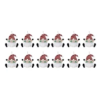 12ct. Wood Gnome Ornaments