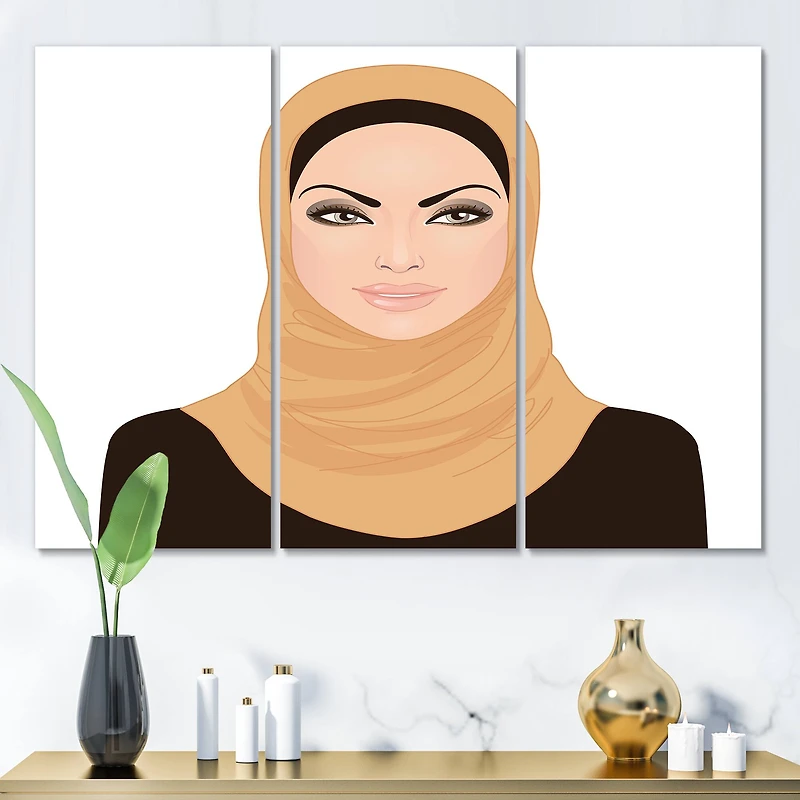 Designart - Portrait of Muslim Woman In Traditional Hijab