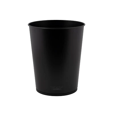 Bath Bliss Matte Black Trash Can