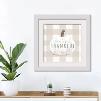 White Pumpkin White Framed Print Wall Art