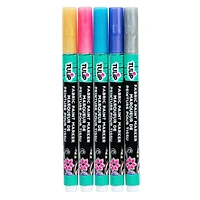 Tulip® Glitter Fabric Paint Markers, 5ct.