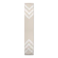 6ft. Neutral Zags Cotton Twill Table Runner