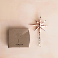 Hello Honey® 12" Paper & Metal Star Tree Topper with Berry Pattern