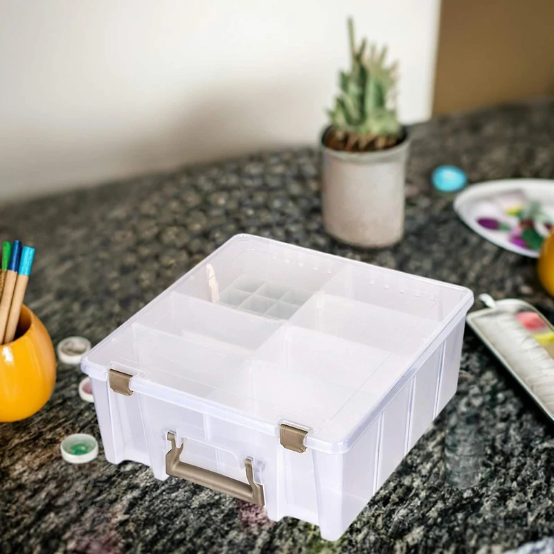 ArtBin® Double Deep With Accessory Tray & Dividers Super Satchel Box