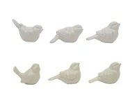 Hello Honey® 3" White Ceramic Birds Set