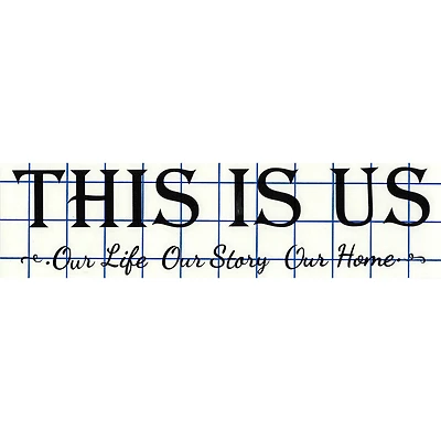 Leisure Arts® Vinyl Matte Black This Is Us Decal