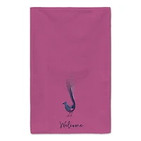 Welcome Peacock Tea Towel - Set of 2