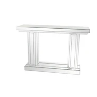 Silver Glam Wood Console Table, 32" x 48"