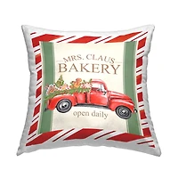 Stupell Industries Mrs. Claus Bakery Christmas Throw Pillow