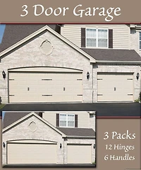 Household Essentials Black Premium Carriage House Garage Door Magnet Set