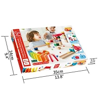 Hape Marble Run Crazy Rollers Racetrack DIY Wood Building Racetrack