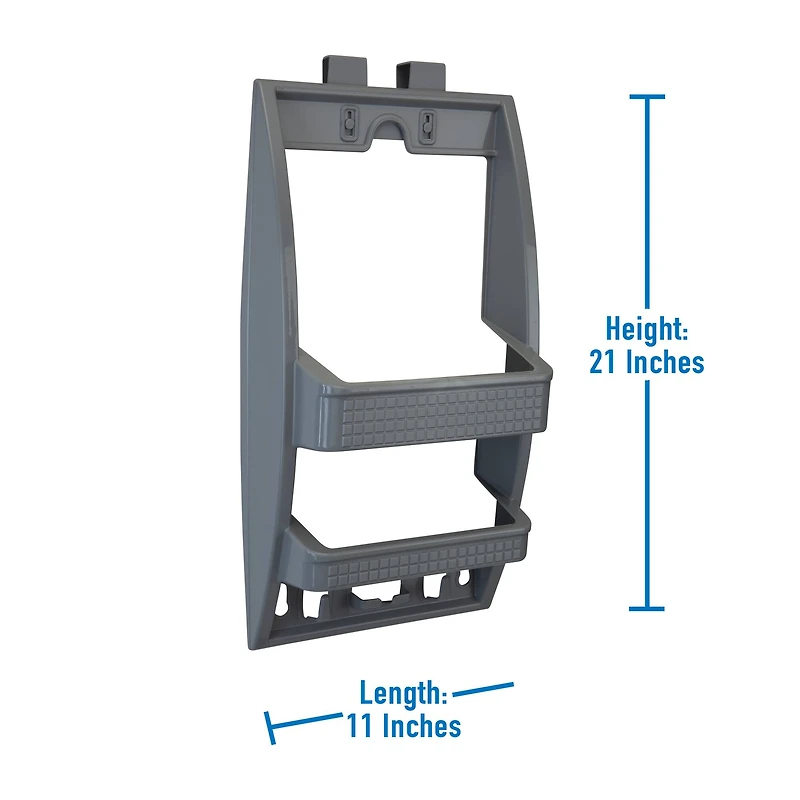 Bath Bliss Gray Multi Hanging Option Shower Caddy