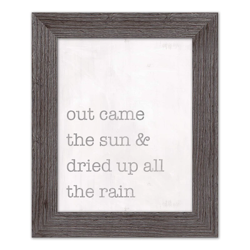 Out Came the Sun Western Framed Print