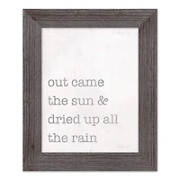 Out Came the Sun Western Framed Print