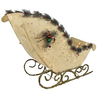 39" Ivory & Gold Sleigh Outdoor Christmas Décor