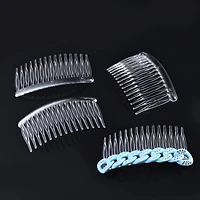 79mm Clear Plastic Side Combs, 6ct. by Bead Landing™