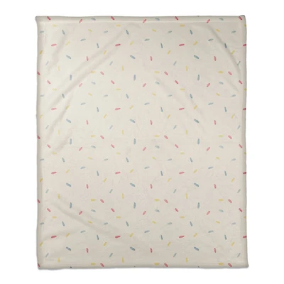 Sprinkle Pattern 50" x 60" Coral Fleece Blanket