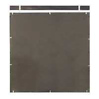 35" Brown Wood Rustic Wall Mirror