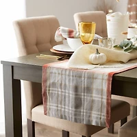 DII® 72" Plaid Thanksgiving Cozy Picnic Table Runner