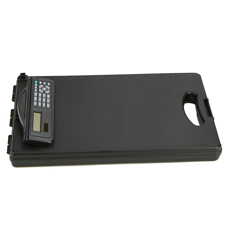 Mind Reader Plastic File Folder Clipboard with Built-In Calculator