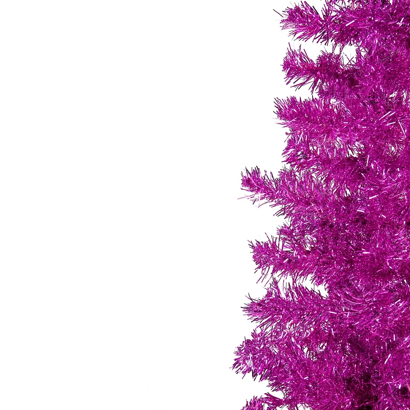 4ft. Unlit Pink Tinsel Artificial Christmas Tree