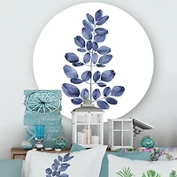 Designart - Navy Blue Eucalyptus II