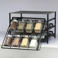 NEX™ 3-Tier 24-Bottle Spice Rack Organizer