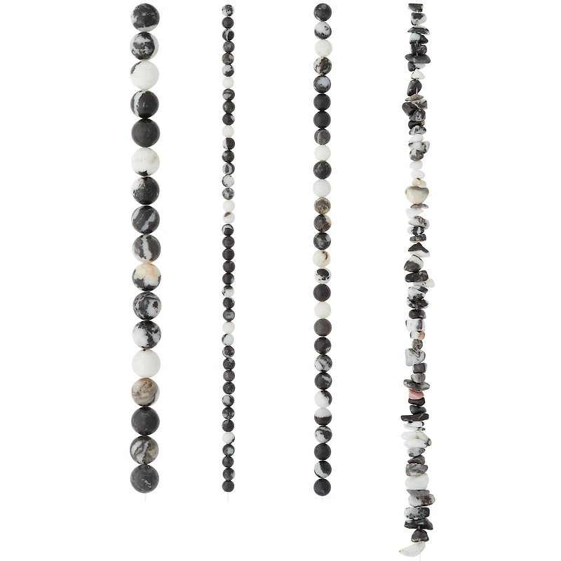 Zebra Stone Beads Value Pack by Bead Landing™