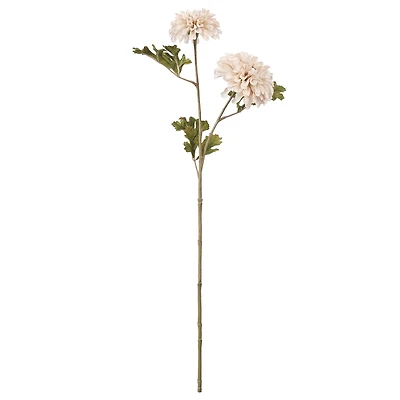 26" Cream Ball Dahlia Stem by Ashland®