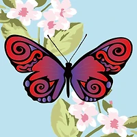 Butterflies Mini Canvas Painting Kit by Craft Smart®